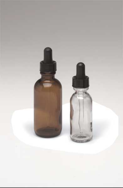 Dropper Bottle, 60mL/2oz, Amber, Round, PK24