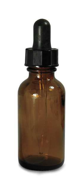 Dropper Bottle, 60mL/2oz, Amber, Round, PK24