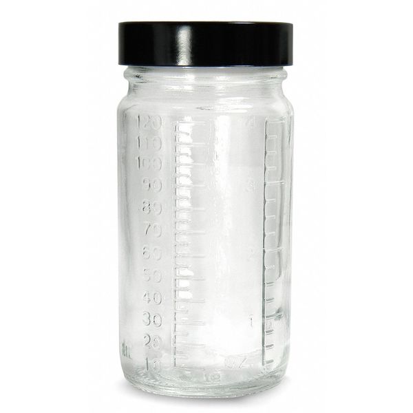 Round Grad Beaker w/ Cap 240ml, PK24