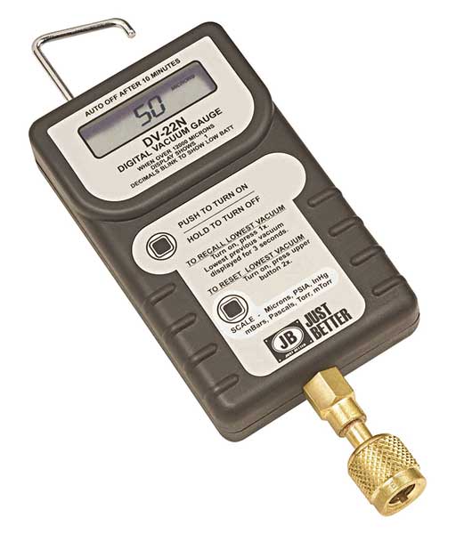 Digital Micron Gauge With Case, LCD