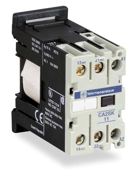 IEC Control Relay, 2NO, 120VAC, 10A