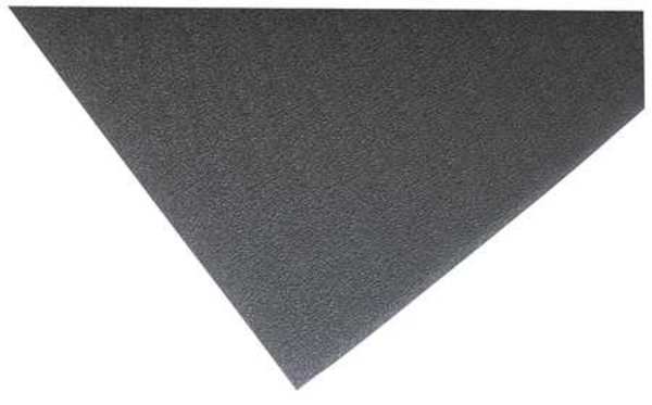 Antifatigue Mat, Black, 3 ft. L x 2 ft. W, PVC Foam, Pebble Surface Pattern, 3/8