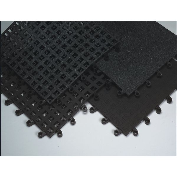 Interlocking Drainage Mat Tile Vinyl 18 in 18 in 7/8 in