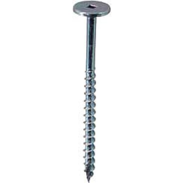 Wood Screw, #10, 23/64 in, Zinc Plated Steel Flat Head Phillips Drive, 200 PK