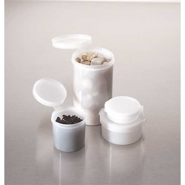 CONTNR HINGED-LID 1OZ POLYETHYLENE, PK100