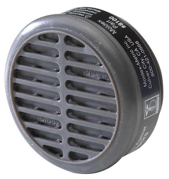 Cartridge, Snap On/Off, OV, Black, 10 PK, NIOSH