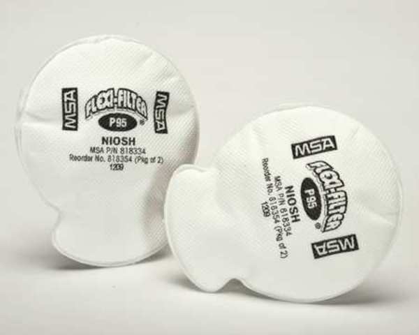 Filter, Bayonet, P95, White, 2 PK, NIOSH