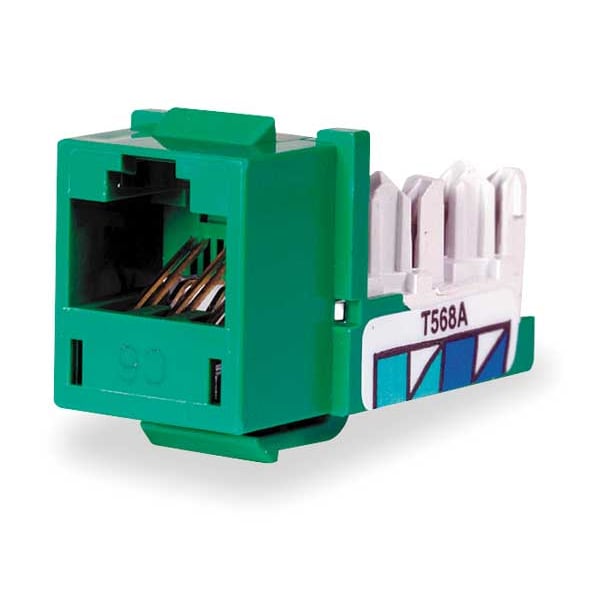 Jack, Green, Cat6, Rj45