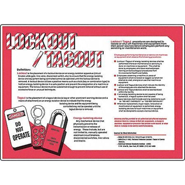 Safety Poster, 24 x 18In, FLEX PLSTC, ENG