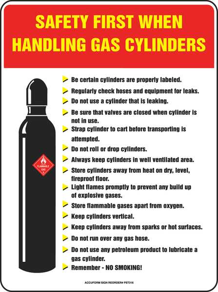 Safety Poster, 24 x 18In, FLEX PLSTC, ENG