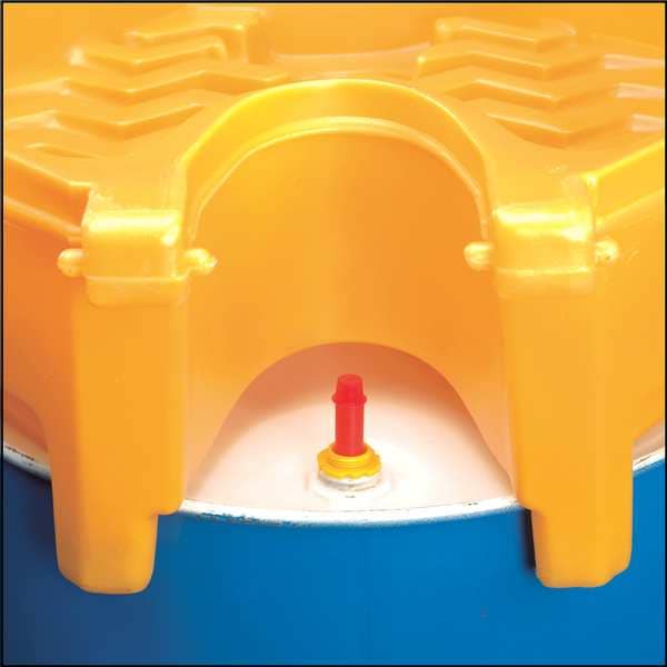 Drum Funnel with Lid, 26.5 In, with Spout