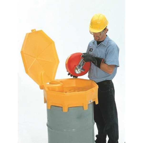 Drum Funnel with Lid, 26.5 In, with Spout