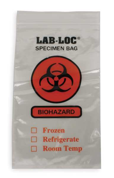 Specimen Transfer Bag, 10 In. L, PK1000