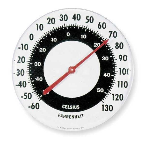 Analog Thermometer, -60 Degrees to 120 Degrees F for Wall or Desk Use