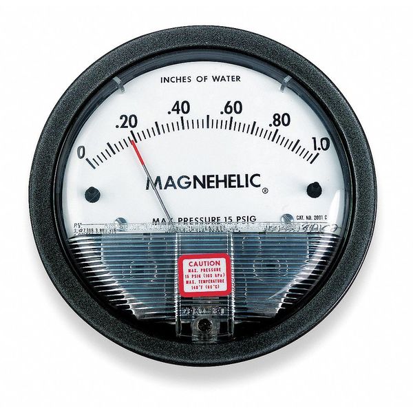 Dwyer Magnehelic Pressure Gauge, 0 to 10 psi