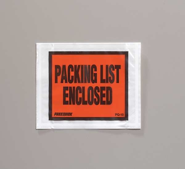 Packing List Envelope, 4-1/2 In, PK1000