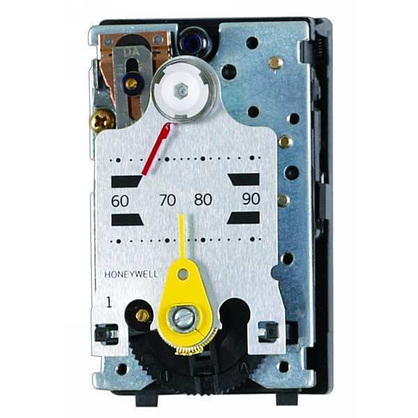 Pneumatic Thermostat, Single Temperature, Heating and Cooling, 1/8 in