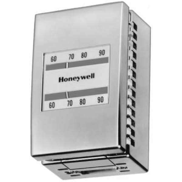 Pneumatic Thermostat, Single Temperature, Cooling, 2 Pipe, Vertical