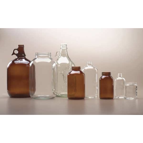 Bottle Safety Coated 8 Oz Clear, PK24