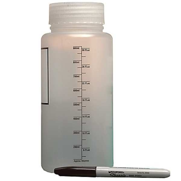 Bottle Grad Write-On 1000 ml D, PK6