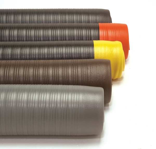 Antifatigue Runner, Black/Yellow, 30 ft. L x 2 ft. W, PVC Closed Cell Foam, 5/8