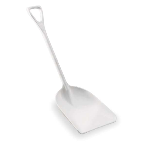 Hygienic Shovel, White, 14 x 17 In, 42 In L