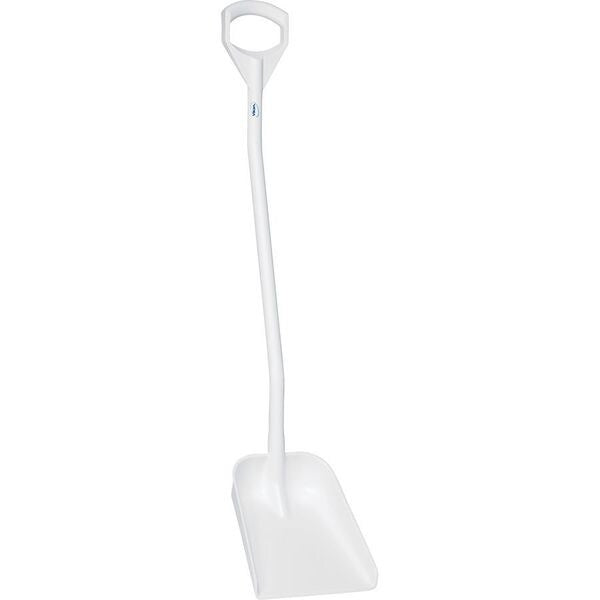Ergonomic Shovel, 10-1/4 In. W, White