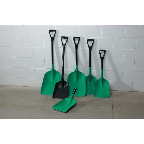 Industrial Shovel, 10-1/2 In. W, Green