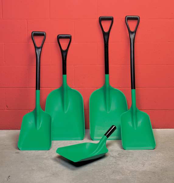 Industrial Shovel, 14 In. W, Green
