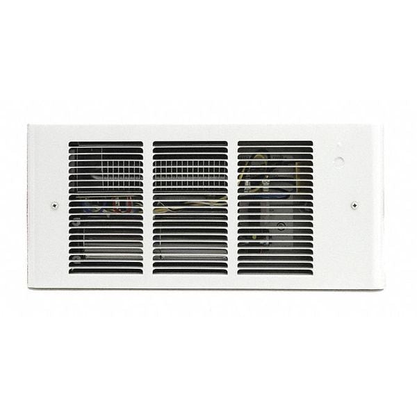 Recessed Electric Wall-Mount Heater, Recessed, 208/240V AC, White