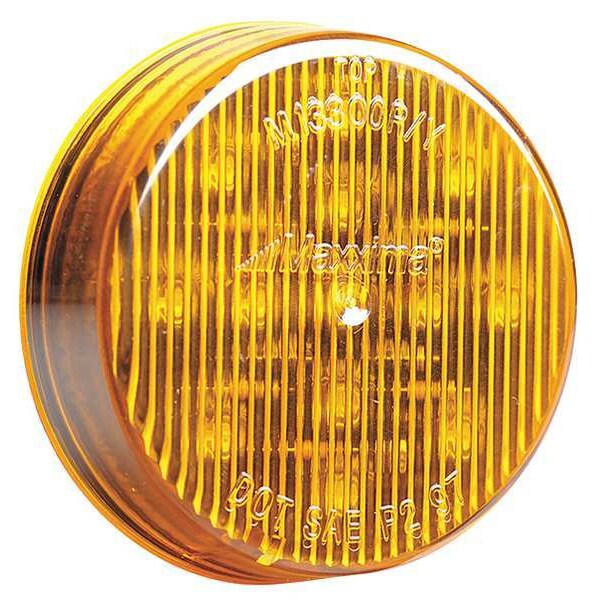 Clearance Light, LED, Amber, 2-1/2 In Dia