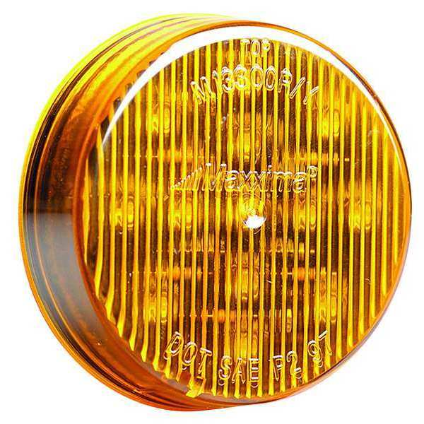 Clearance Light, LED, Amber, 2-1/2 In Dia
