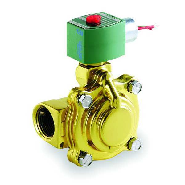 12V DC Brass Solenoid Valve, Normally Closed, 1 in Pipe Size