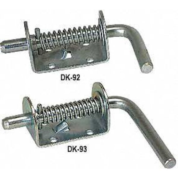 Spring Latch W/Handle, 1/2 In, Zinc