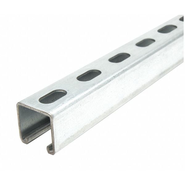 Strut Channel, Pre-Galvnzd Steel, 12 Gauge