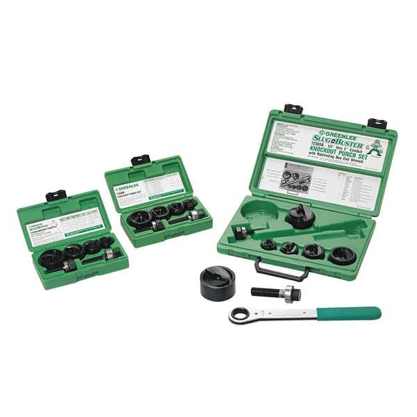 Manual Punch Driver Set, Capacity 10 ga, 10 piece