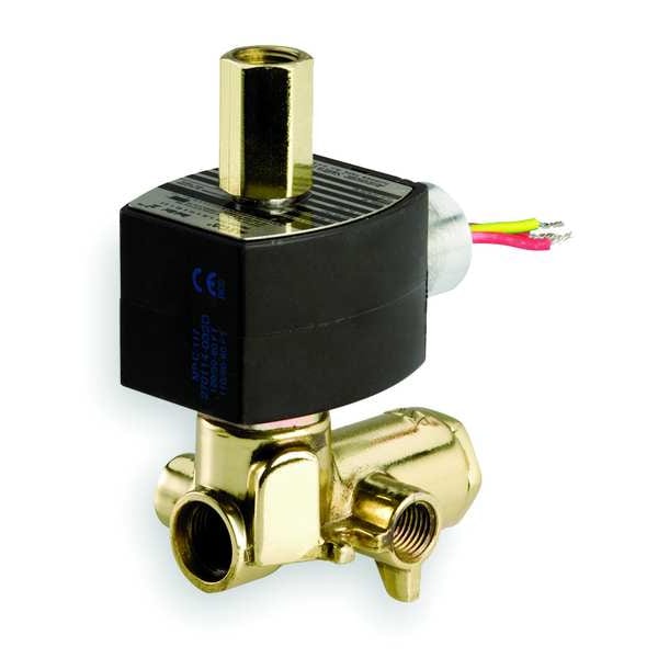 120V AC Brass Solenoid Valve, Universal, 1/4 in Pipe Size