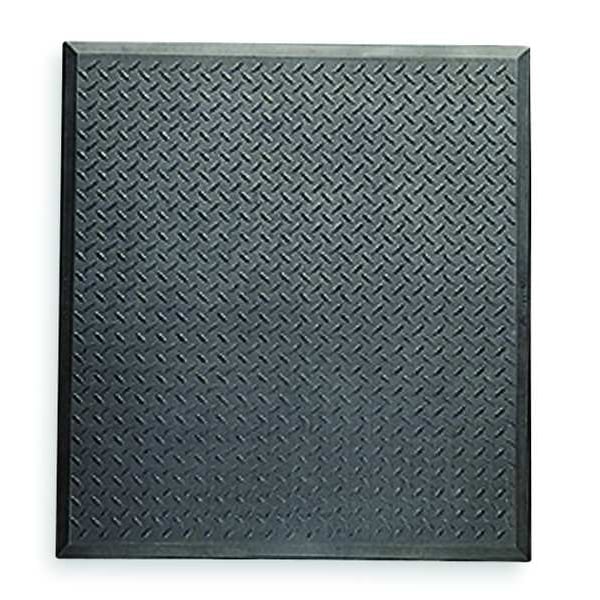 Antifatigue Mat, Black, 2 ft. 7