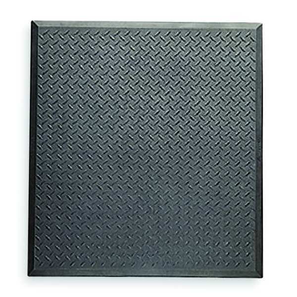 Antifatigue Mat, Black, 2 ft. 7