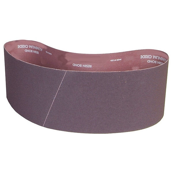 Sanding Belt, Coated, 6 in W, 60 in L, 80 Grit, Medium, Aluminum Oxide, R228 Metalite, Brown