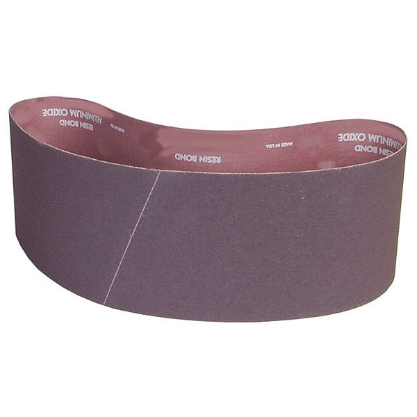 Sanding Belt, Coated, 6 in W, 60 in L, 36 Grit, Extra Coarse, Aluminum Oxide, R228 Metalite, Brown