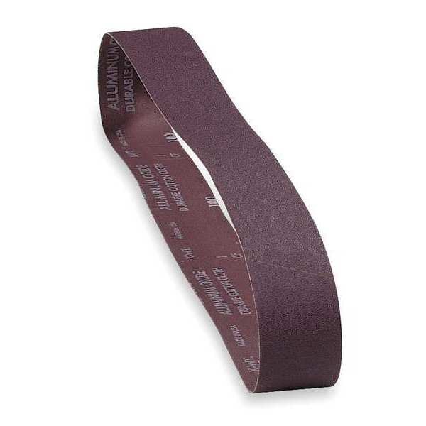 Sanding Belt, Coated, 2 in W, 42 in L, 36 Grit, Extra Coarse, Aluminum Oxide, R228 Metalite, Brown