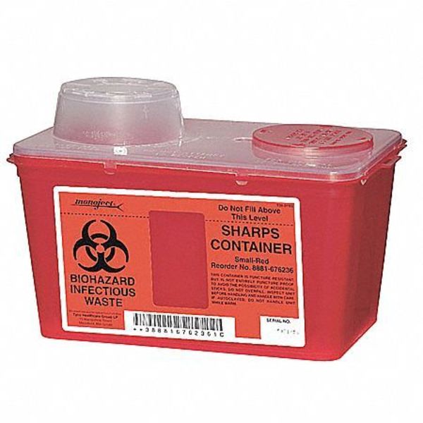Sharps Container, 1 Gal., Chimney Top, PK5
