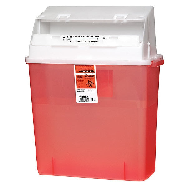 Sharps Container, 3 Gal., Auto Drop, PK3