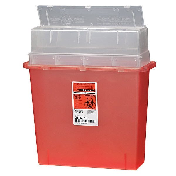 Sharps Container, 3 Gal., Auto Drop, PK3