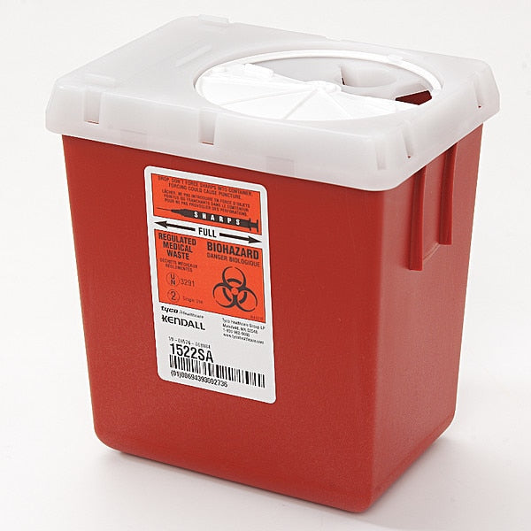 Sharps Container, 2.2 Qt., Auto Drop, PK5
