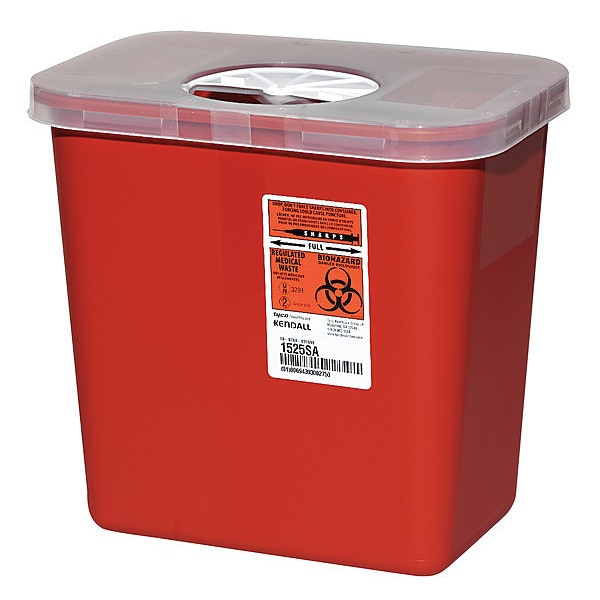 Sharps Container, 2 Gal., Rotor Lid, PK5
