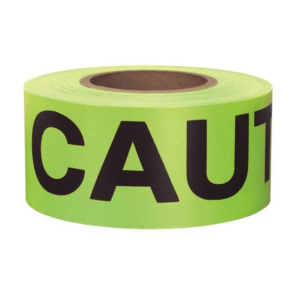 Barricade Tape, Orng Glo/Blk, 500ft x 3 In