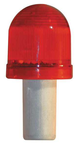 Safety Cone, LED Flashing, Red, Plastic