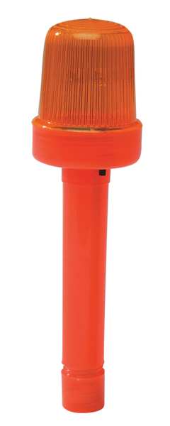 Safety Cone, LED Flashing, Red, Plastic